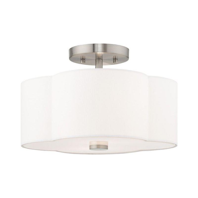 Livex Lighting Chelsea 2 - Light Flush Mount in  Brushed Nickel