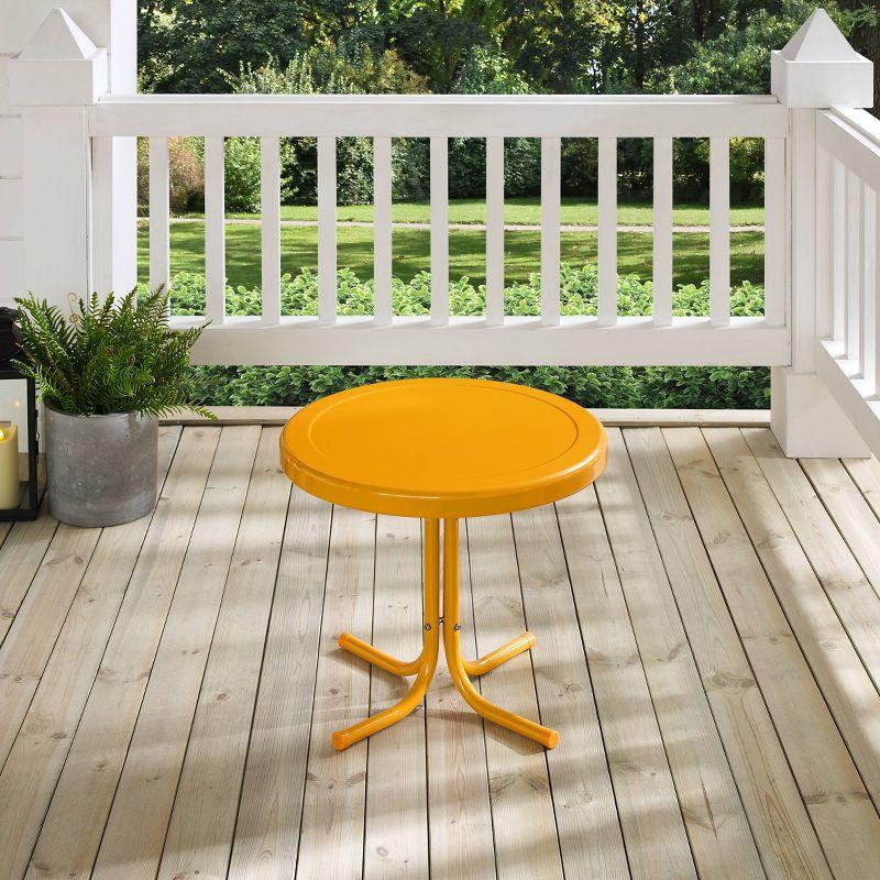 Crosley Retro Metal Patio Side Table