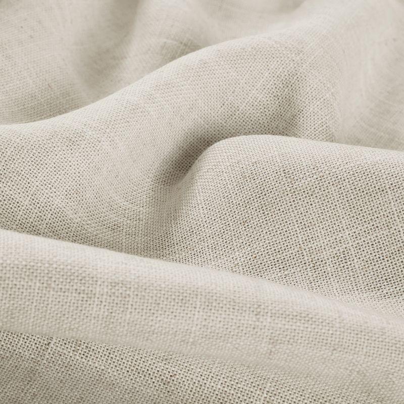 Harrow Solid Texture Room Darkening Single Window Curtain Panel - 52" x 84" - Natural - Elrene Home Fashions