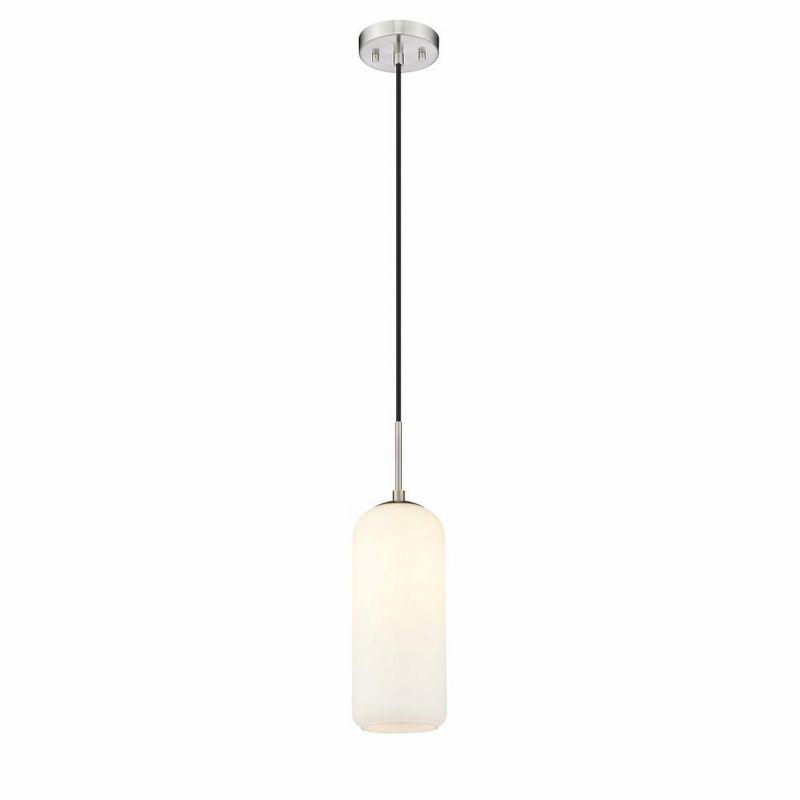 Z-Lite Monty 1 - Light Pendant in  Brushed Nickel/Opal