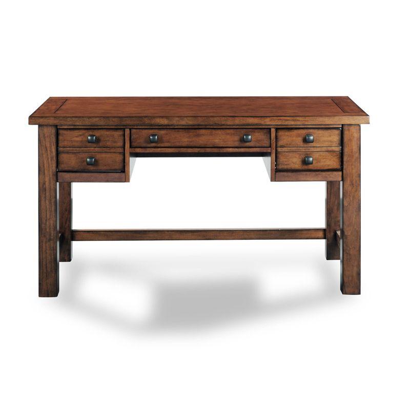 Tahoe Executive Writing Desk - Aged Maple - Home Styles: Mid-Century Modern, Hardwood Frame, Drawer Storage