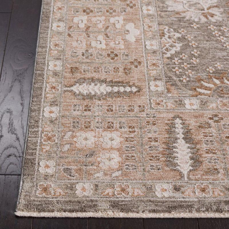 Willow Sage and Beige 4' x 6' Synthetic Oriental Area Rug