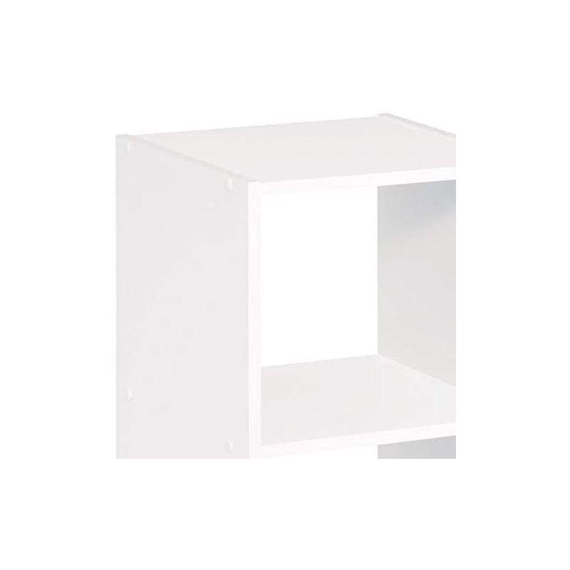 Elegant White Wood 8-Cube Organizer for Kids' Playroom Storage