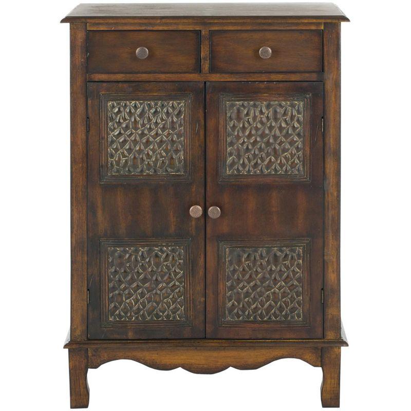 World Menagerie Evrychou Solid Wood Accent Cabinet
