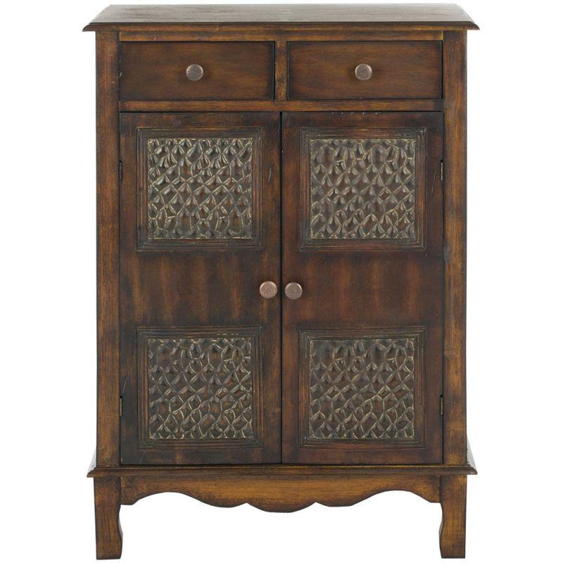 Evrychou Solid Wood Accent Cabinet