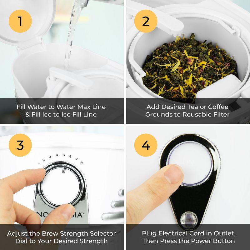 Nostalgia Nostalgia 3-Cup Coffee Maker NCIT3PLSWH6A