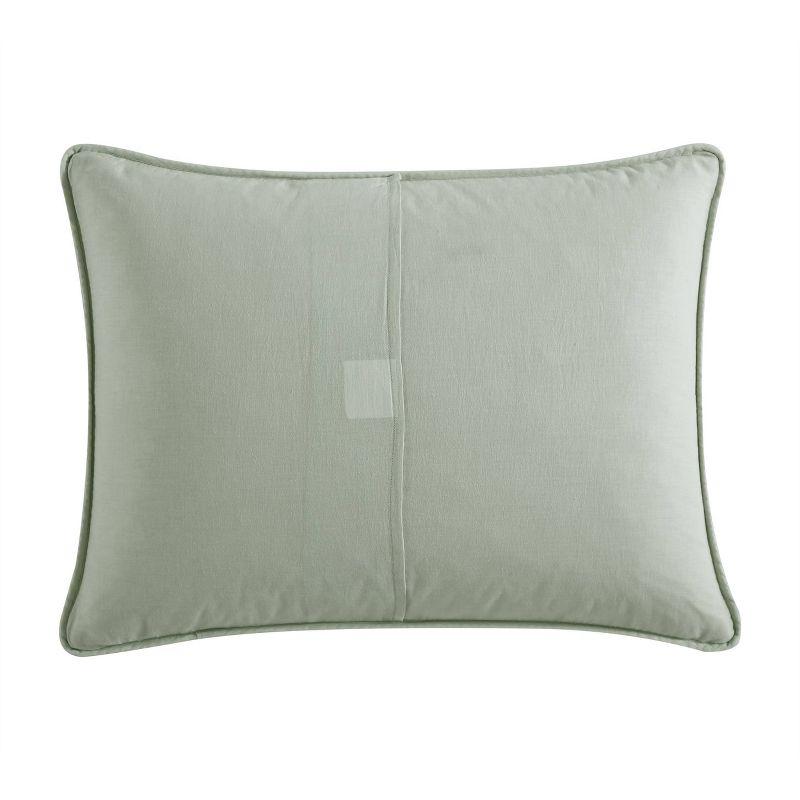 Tommy Bahama Solid Costa Sera Stitch Green Cotton Quilt