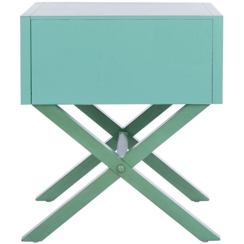 Sadie 1 Drawer Nightstand - NST9200 - Turquoise - Safavieh