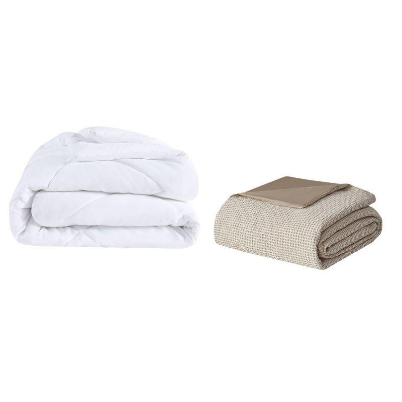 Mara 4 PC Cotton Blend Waffle Weave Comforter Cover Set