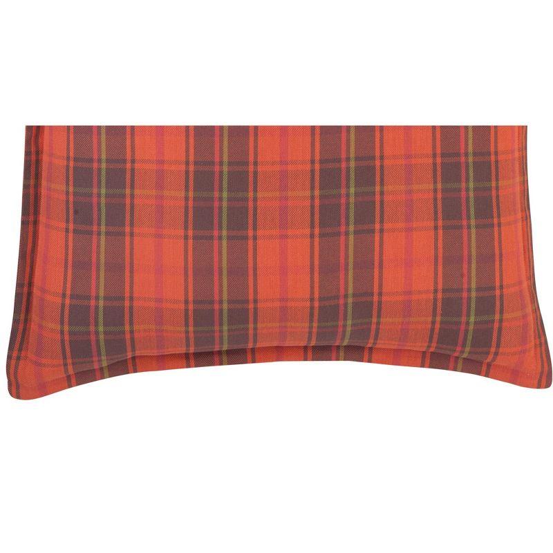 C&F Home 26" x 26" Adirondacks Red & Burgundy Plaid Lodge Euro Pillow Sham