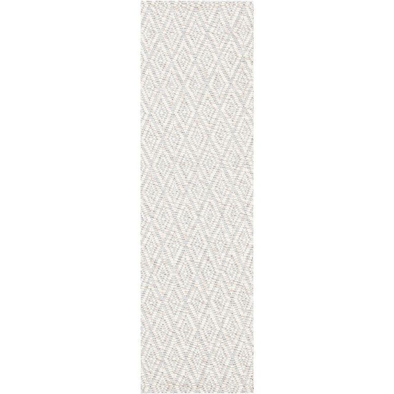 Marbella Beige Flat Woven Wool and Synthetic Runner Rug