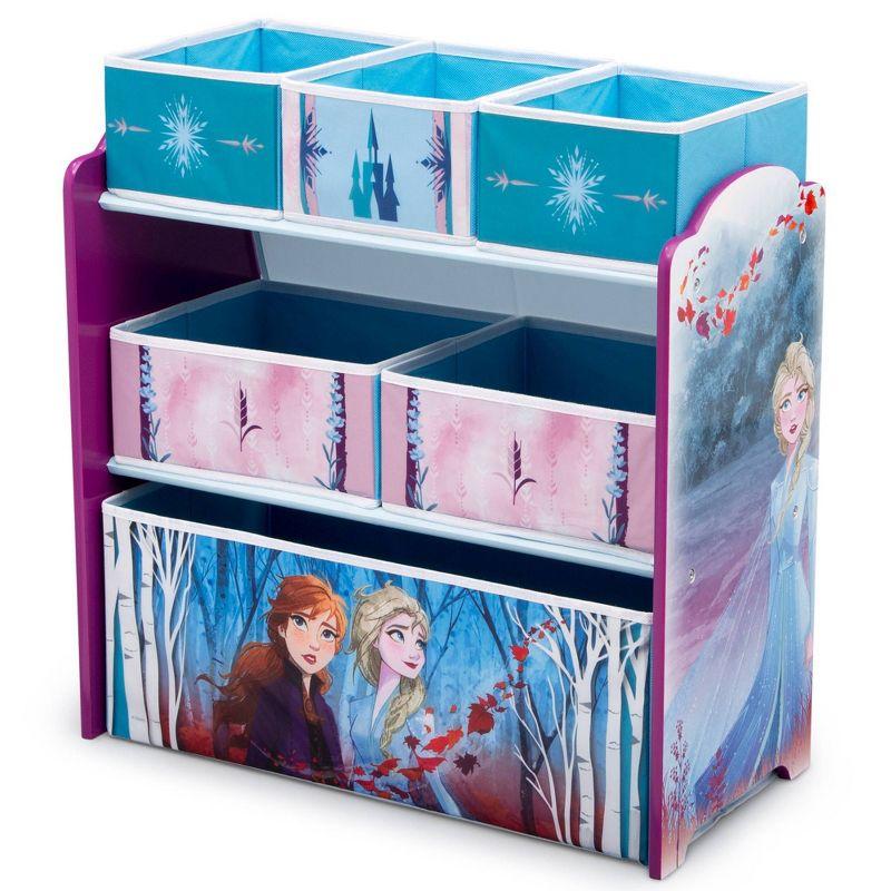 Disney Frozen 2 Design and Store 6 Bin Kids' Toy Organizer - Delta Children