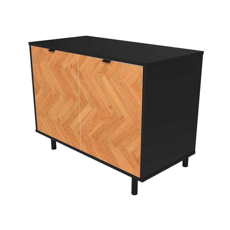 Manhattan Comfort Liam Mid - Century Modern 2 Shelf Accent Cabinet