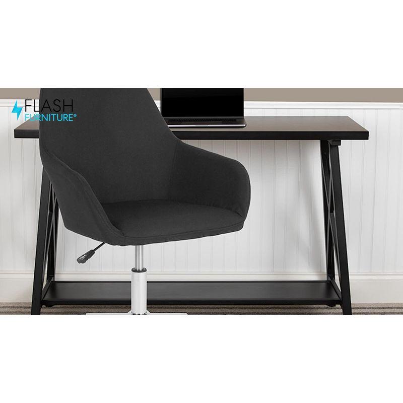 Flash Furniture Cortana Contemporary Home & Office Mid-Back LeatherSoft Upholstered Swivel Chair