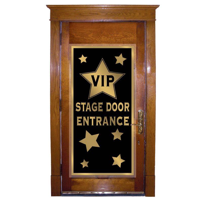 Beistle VIP Stage Door Entrance Door Cover, 5' x 30", (2/Pkg) Multicolored