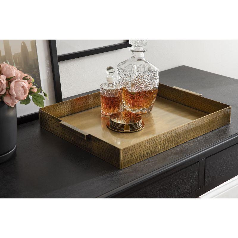 Kate and Laurel Praxis Wood Tiered Tray