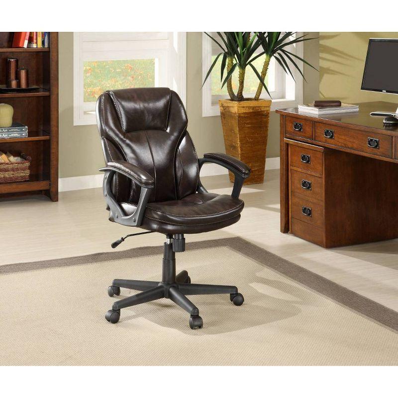 Serta Mitchell Ergonomic Manager's Office Chair, Roasted Chestnut Brown