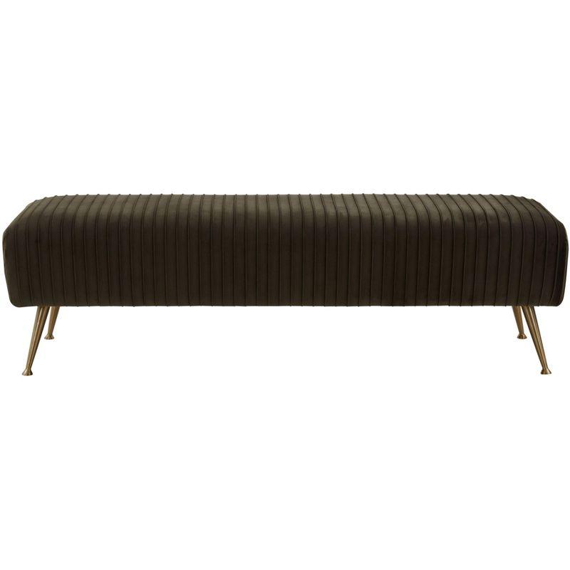 Salome Upholstered Bench - KNT7041 - Shale - Safavieh Couture