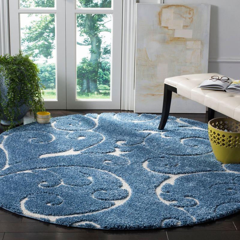 Florida Shag SG455 Power Loomed Area Rug  - Safavieh