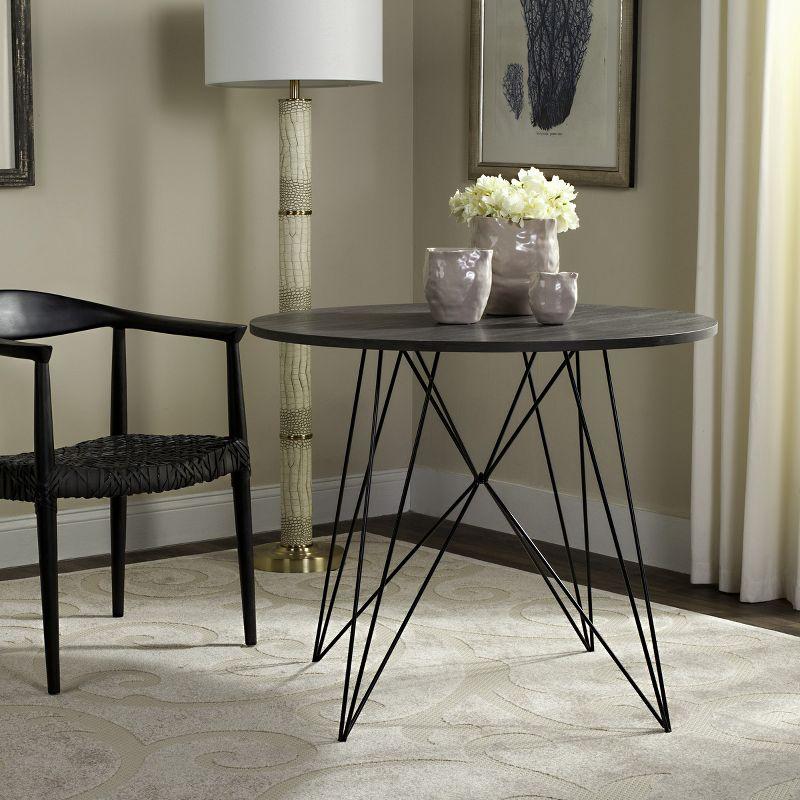 Marino Dining Table - Dark Grey - Safavieh