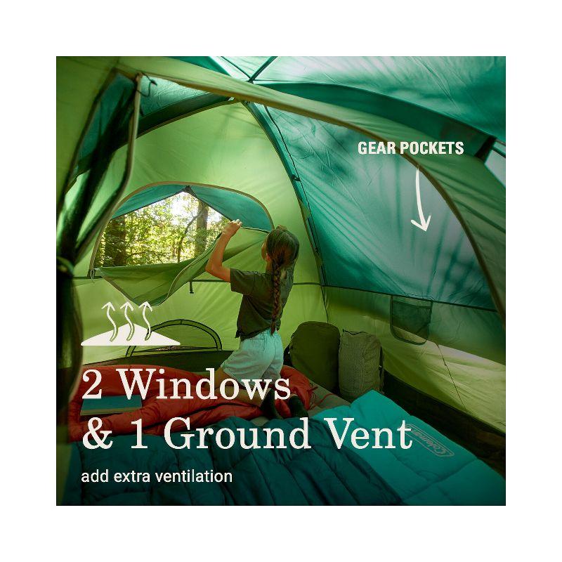 Coleman Sundome 4-Person Camping Family Tent - Green