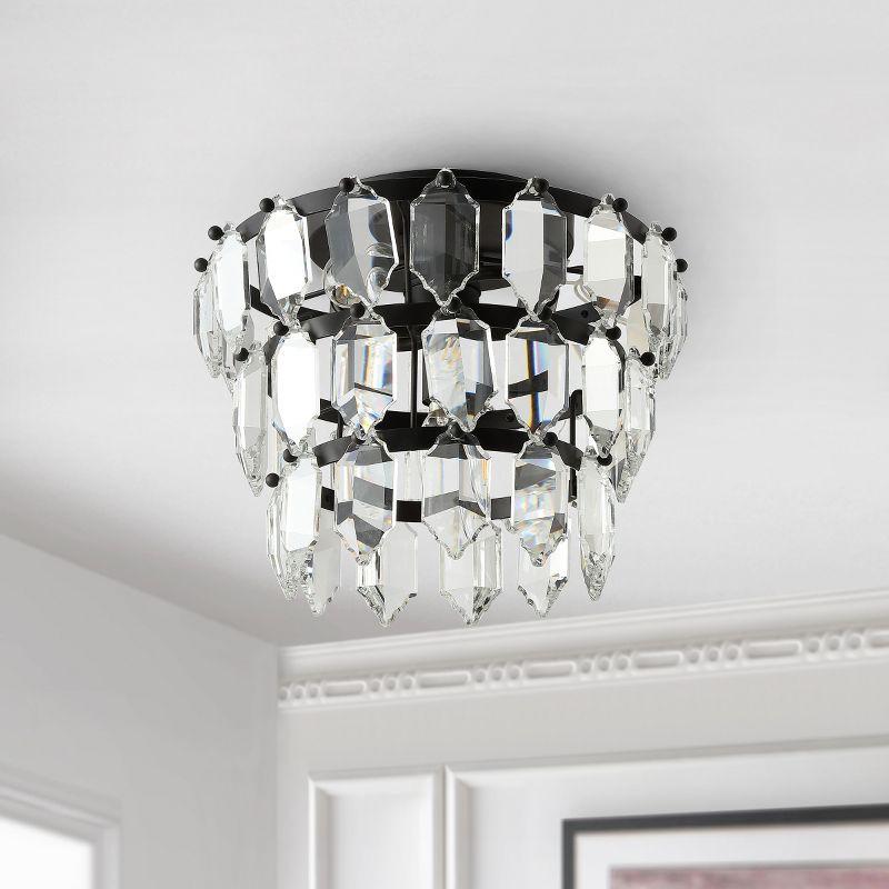 Gorson 3 Light 13" Flush Mount - FLU4045 - Black - Safavieh