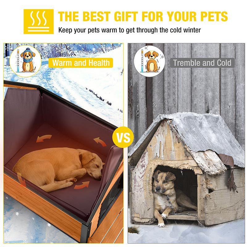 Aivituvin Wood Insulated Dog House