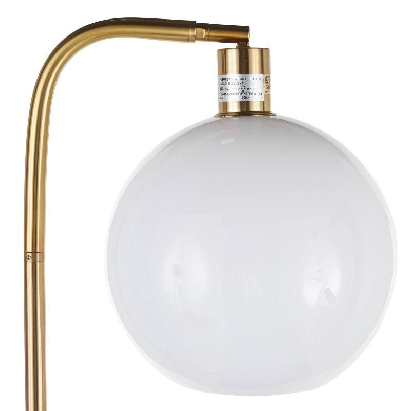 Symbol Contemporary/Glam Floor Lamp with Integrated Table & Marble Base - LumiSource: Tall, LED, UL Listed