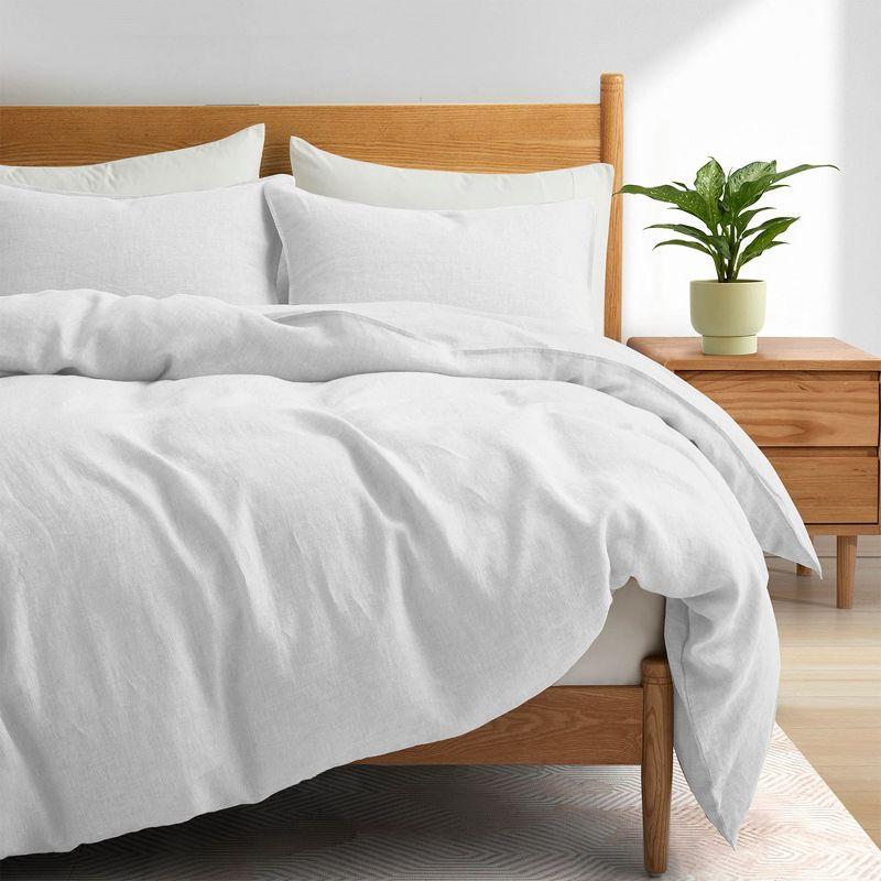 Peace Nest Linen and Cotton Duvet Cover with Pillowcase