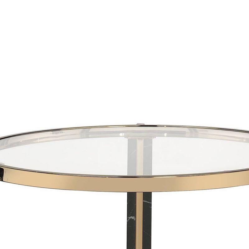 Glass Top End Table