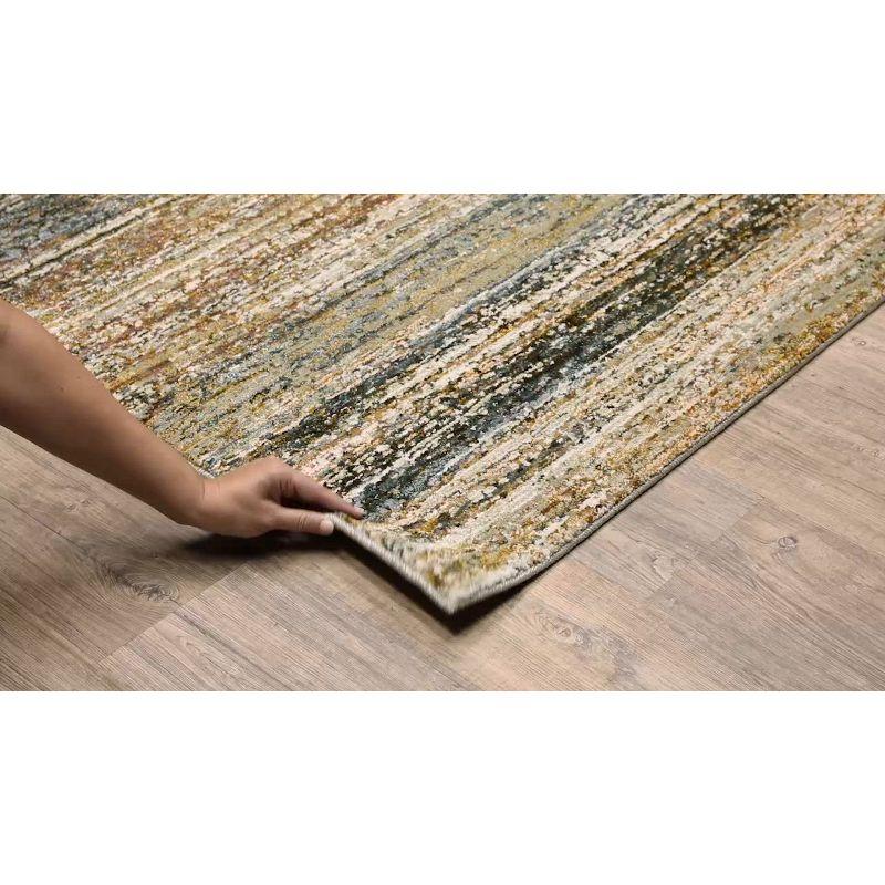 Oriental Weavers Atlas 8037J Gold/ Green Indoor Area Rug - 3'3" x 5'2"