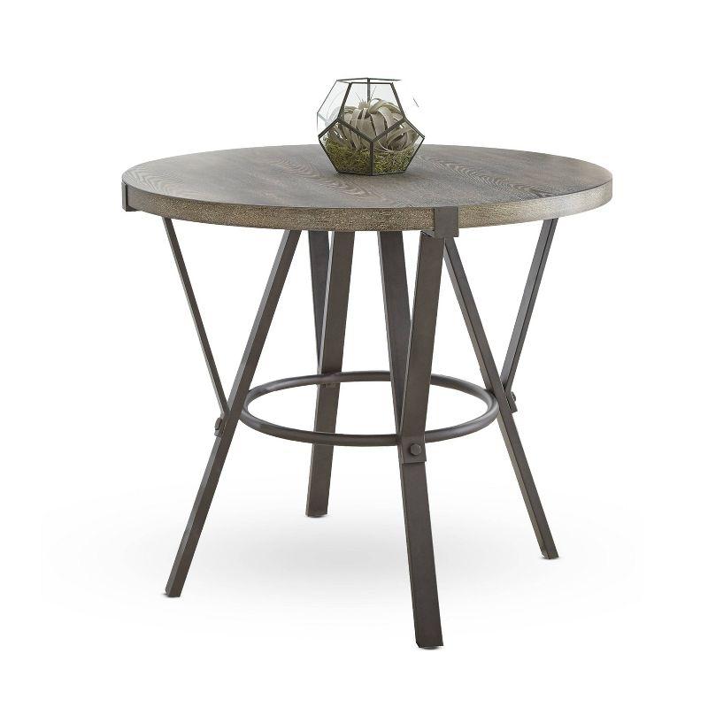 Portland Round Counter Table Gray - Steve Silver Co.