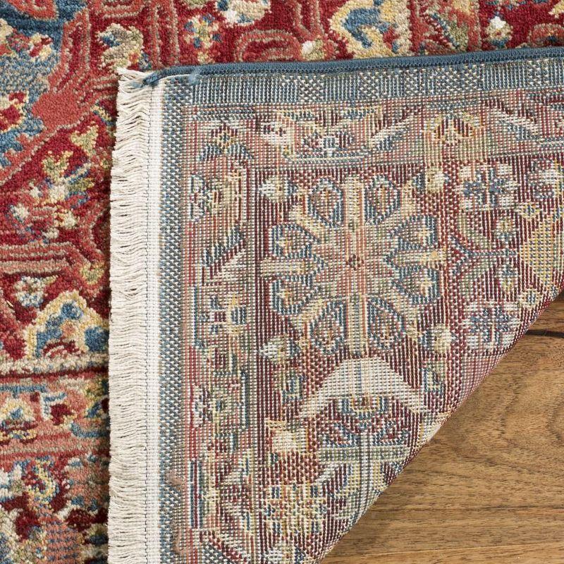 Kashan KSN305 Power Loomed Area Rug - Blue/Red - 9'x12'6" - Safavieh