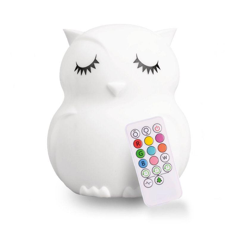 Owl-Shaped LED Kids' Night Light with Remote Control