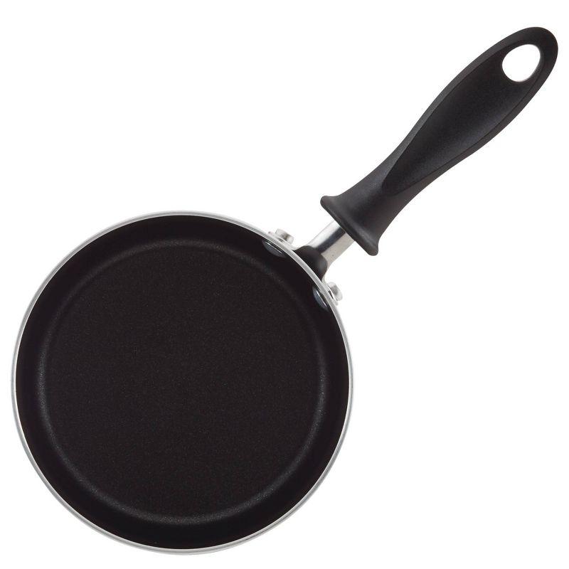 Farberware Reliance 2qt Aluminum Nonstick Covered Saucepan - Black: Dishwasher & Oven Safe Cooking Pot, Glass Lid