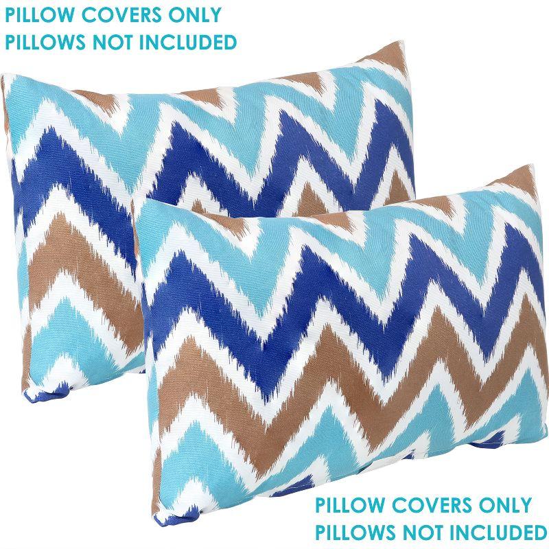SunnyDaze Decor Indoor/Outdoor Pillow Cover (Set of 2)