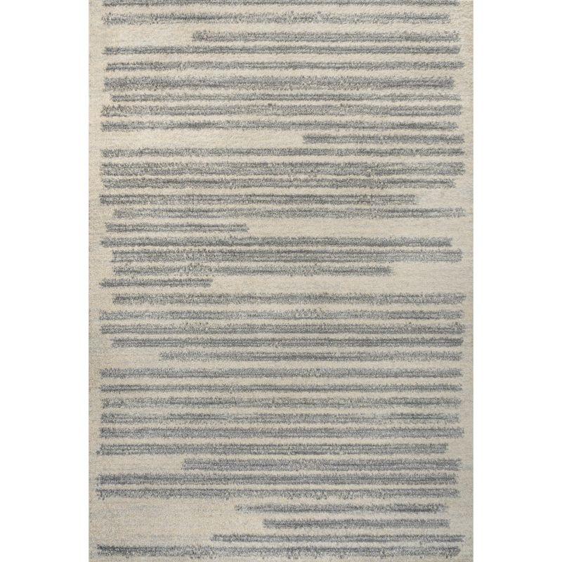 Khalil Modern Berber Stripe Indoor Area Rug - JONATHAN Y