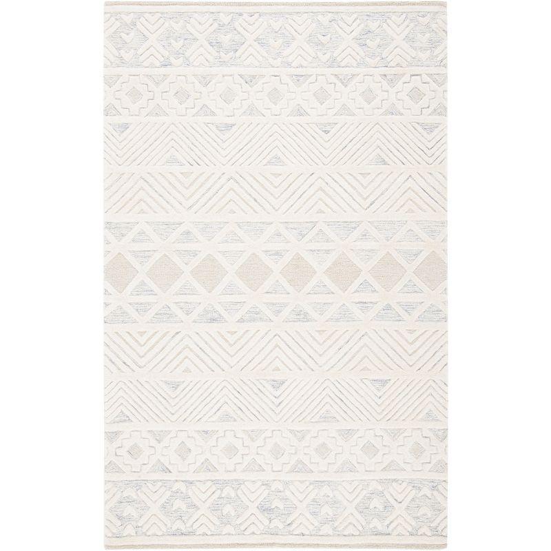 Artistry ARR503 Hand Tufted Area Rug - Ivory/Light Grey - 6'x9' - Safavieh.