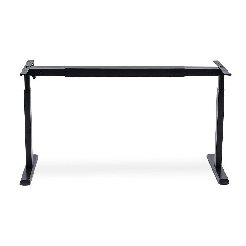 ErgoFlex 44'' Black Steel Manual Height Adjustable Desk Frame