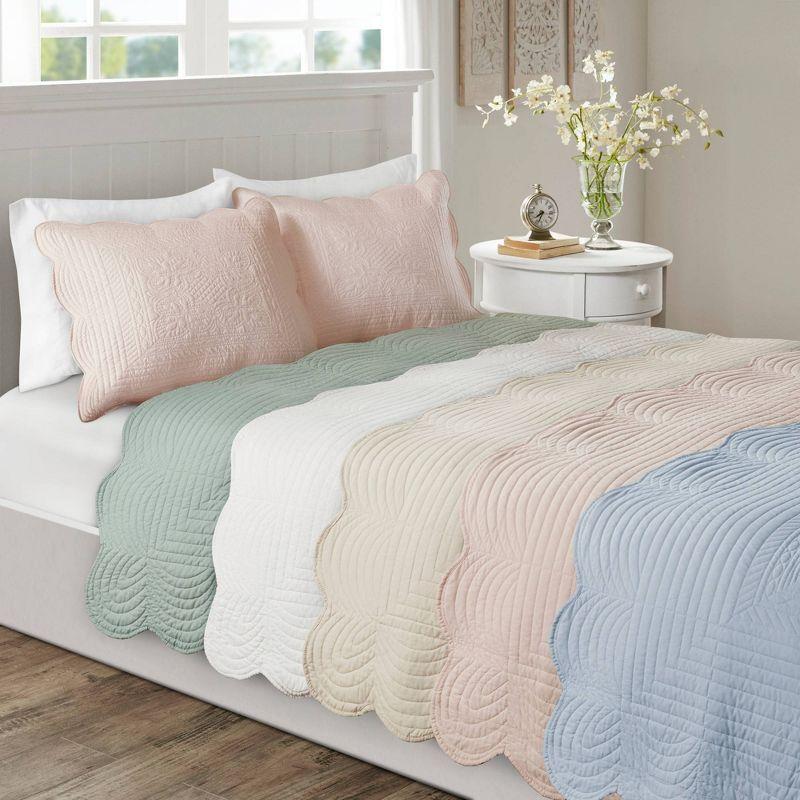 Madison Park Tuscany Scalloped Edge Quilt Set