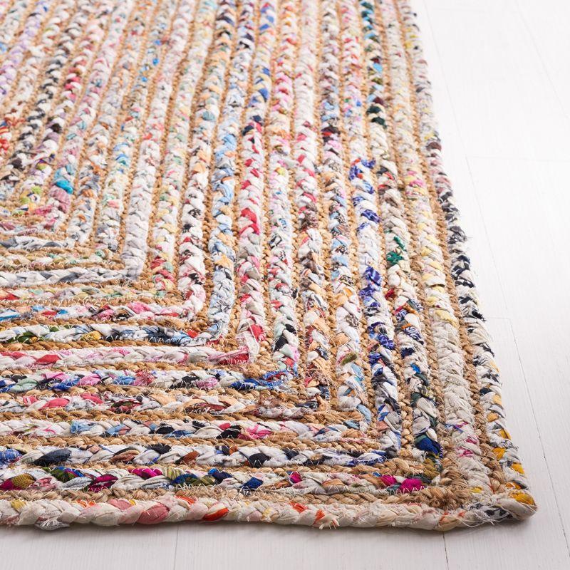 Cape Cod CAP202 Woven Indoor Area Rug - Beige/Multi - 7'x7' - Safavieh