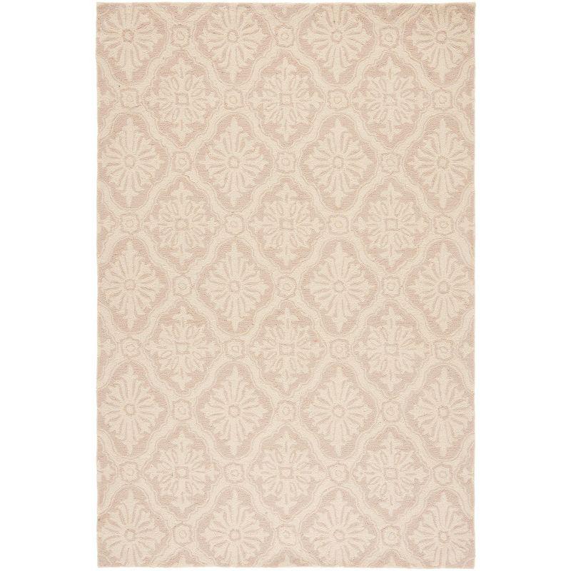 Taran Easy Care Hand Hooked Performance Damask Rug