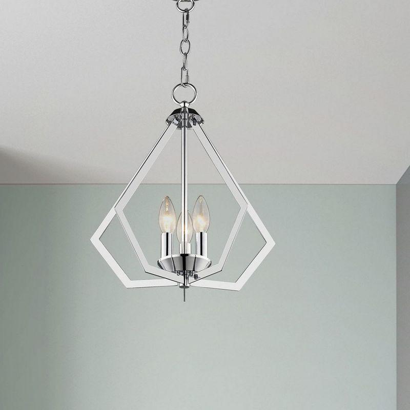 Livex Lighting Prism 3 - Light Chandelier in  Polished Chrome