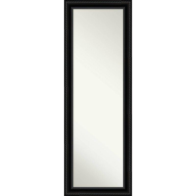 Corded Black Full Length Bathroom Mirror with Polystyrene Frame