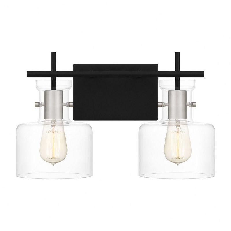 Quoizel Lighting Pensbury 2 - Light Vanity in  Matte Black
