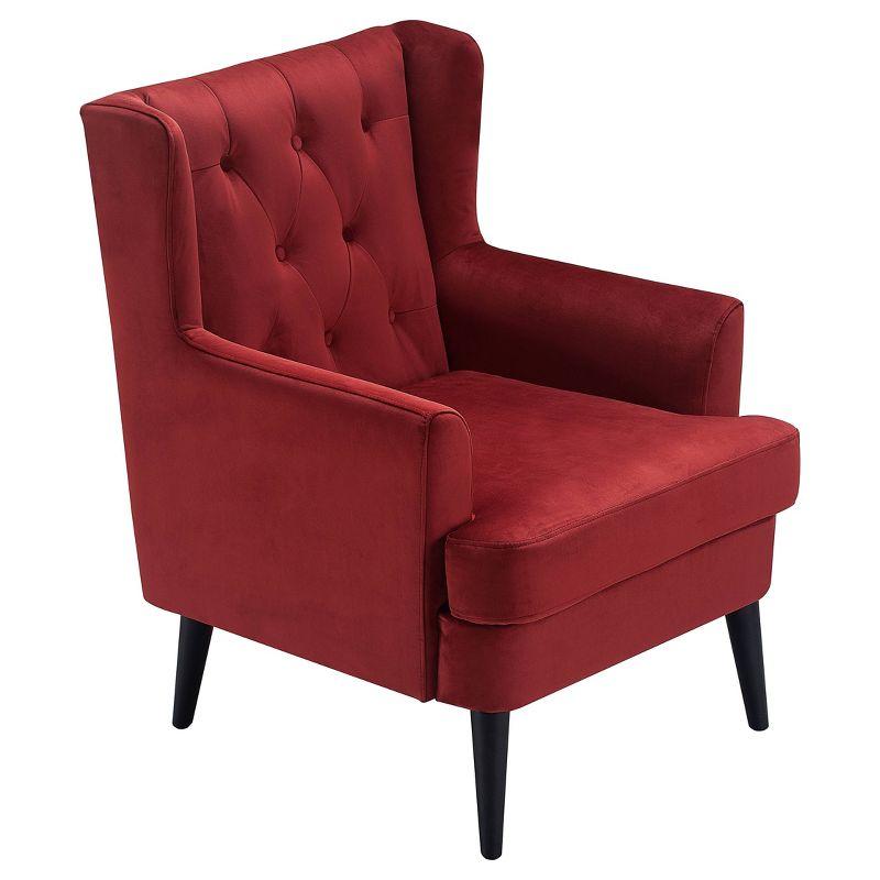 Elle Decor Celeste Tufted Velvet Accent Chair