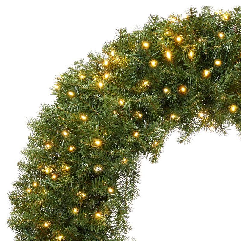 Casafield Artificial Christmas Wreath for Front Door, Window or Mantel, Green Fir Indoor/Outdoor Holiday Décor