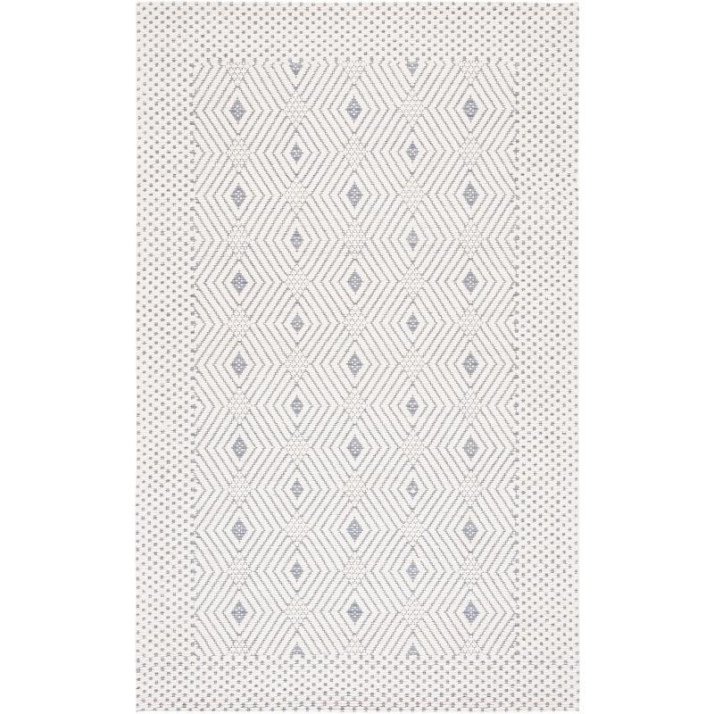 Marbella MRB426 Hand Woven Indoor Accent Rug - Ivory/Grey - 3'x5' - Safavieh