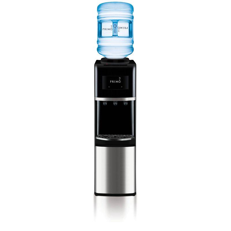 Primo Deluxe Freestanding Water Dispenser - Black: 5 Gallon Hot & Cold Water Cooler, Energy Star Certified, 500W