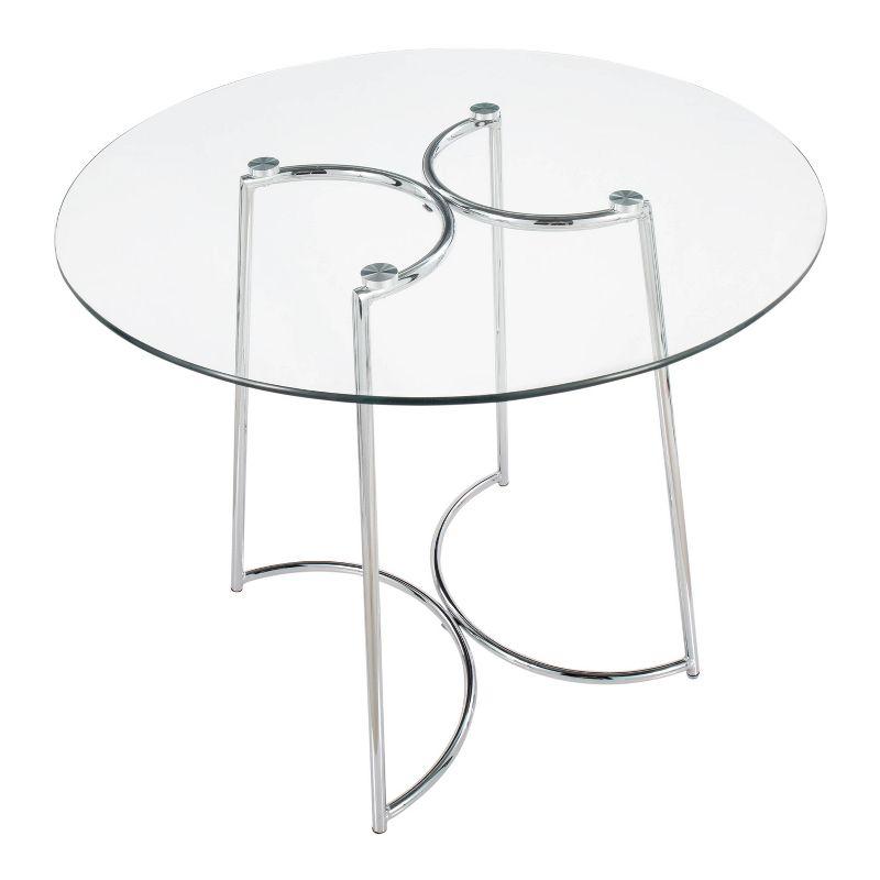 35" Cece Tempered Dining Table - LumiSource